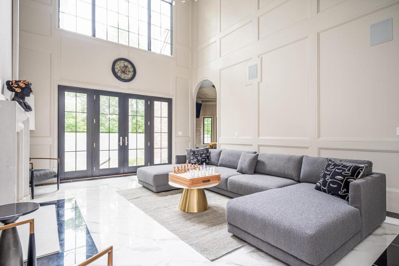 Adams Mansion, 10K Sqft, 7Bd/7Ba, 15Min To Airport Villa Atlanta Bagian luar foto